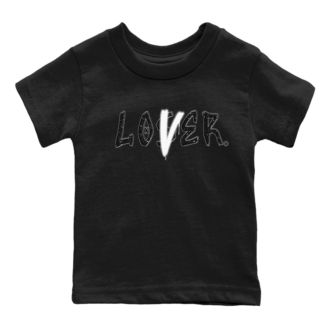 4s Fear shirts to match jordans Loser Lover sneaker match tees Air Jordan 4 Retro Fear match shoes to clothes SNRT Sneaker Tees Youth Baby Black 2 tee