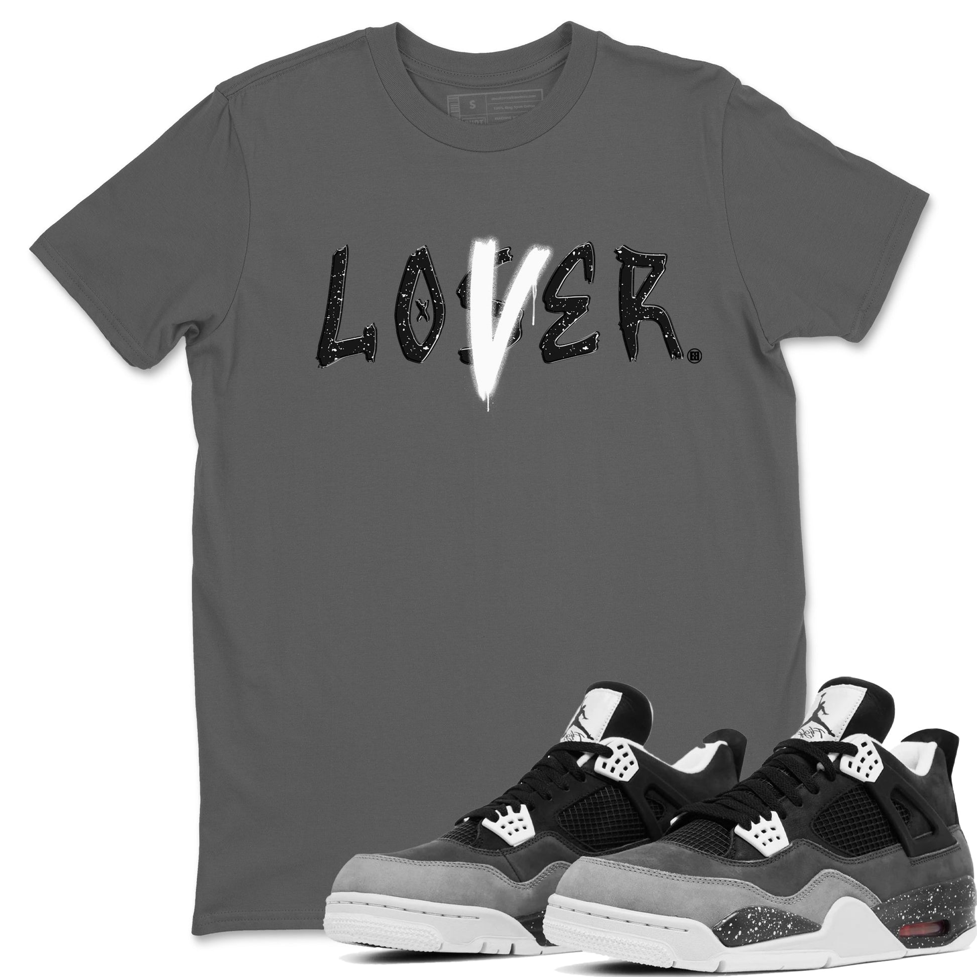 4s Fear shirts to match jordans Loser Lover sneaker match tees Air Jordan 4 Retro Fear match shoes to clothes SNRT Sneaker Tees unisex cotton Cool Grey 1 shirts