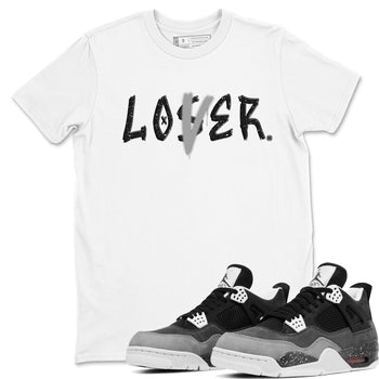 4s Fear shirts to match jordans Loser Lover sneaker match tees Air Jordan 4 Retro Fear match shoes to clothes SNRT Sneaker Tees unisex cotton White 1 shirts