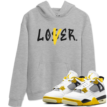 Air Jordan 4 Retro Vivid Sulfur shirt to match jordans Loser Lover sneaker tees 4s Vivid Sulfur SNRT Sneaker Release Tees unisex cotton Heather Grey 1 crew neck shirt