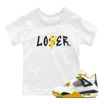 Air Jordan 4 Retro Vivid Sulfur shirt to match jordans Loser Lover sneaker tees 4s Vivid Sulfur SNRT Sneaker release tees baby toddler White 1 cotton Shirt