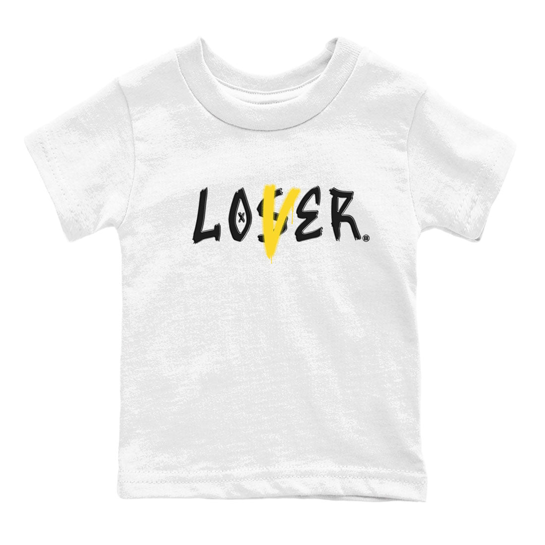 Air Jordan 4 Retro Vivid Sulfur shirt to match jordans Loser Lover sneaker tees 4s Vivid Sulfur SNRT Sneaker release tees baby toddler White 2 cotton Shirt