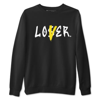 Air Jordan 4 Retro Vivid Sulfur shirt to match jordans Loser Lover sneaker tees 4s Vivid Sulfur SNRT Sneaker Release Tees unisex cotton Black 2 crew neck shirt
