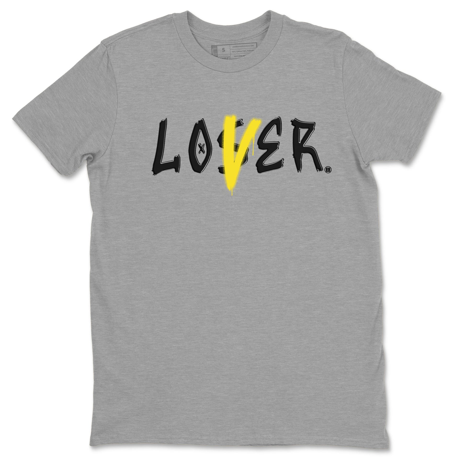 Air Jordan 4 Retro Vivid Sulfur shirt to match jordans Loser Lover sneaker tees 4s Vivid Sulfur SNRT Sneaker Release Tees unisex cotton Heather Grey 2 crew neck shirt