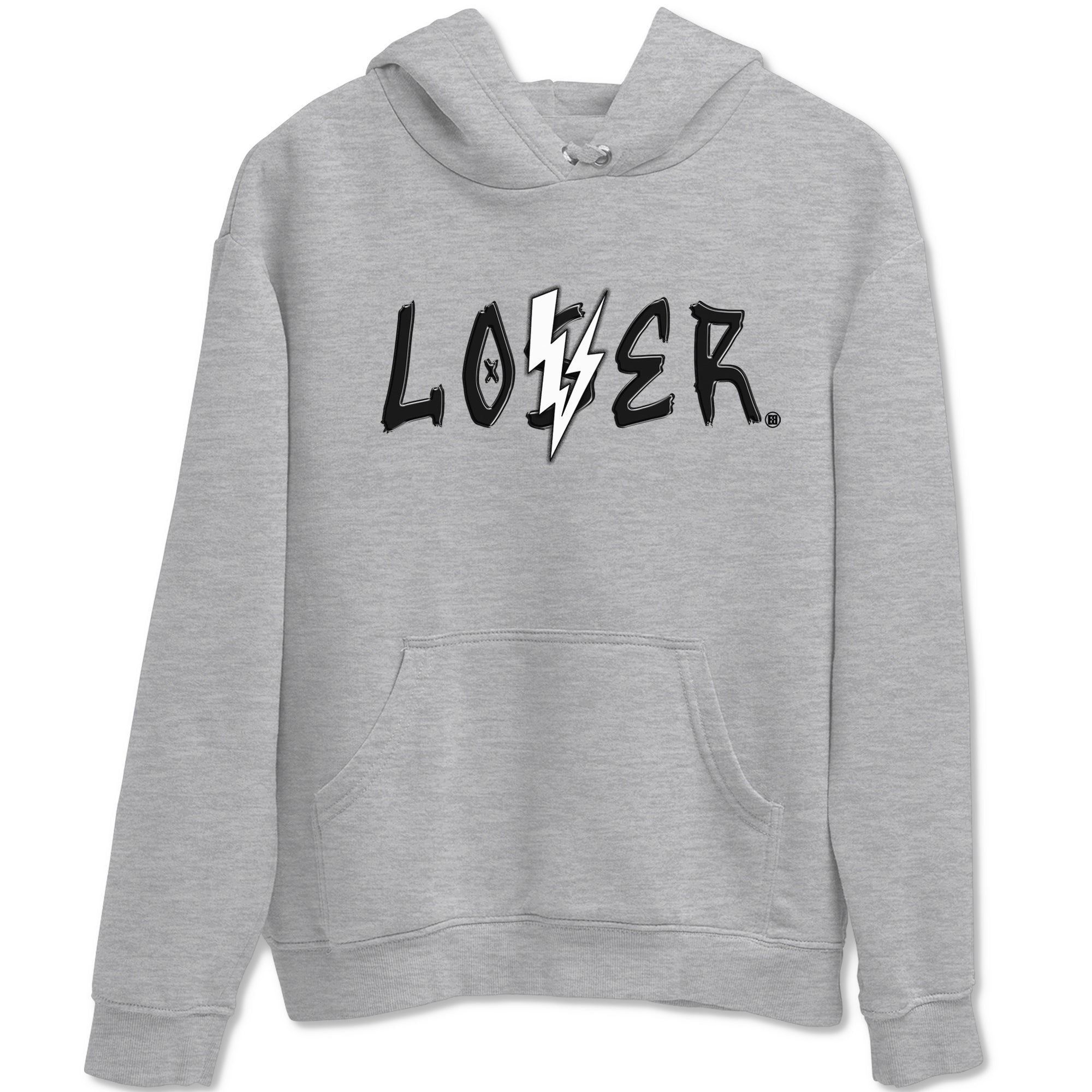 Air Jordan 4 White Thunder shirts to match jordans Loser Lover sneaker match tees Air Jordan 4 Retro White Thunder SNRT Sneaker Tees streetwear brand Heather Grey 2 unisex cotton tee