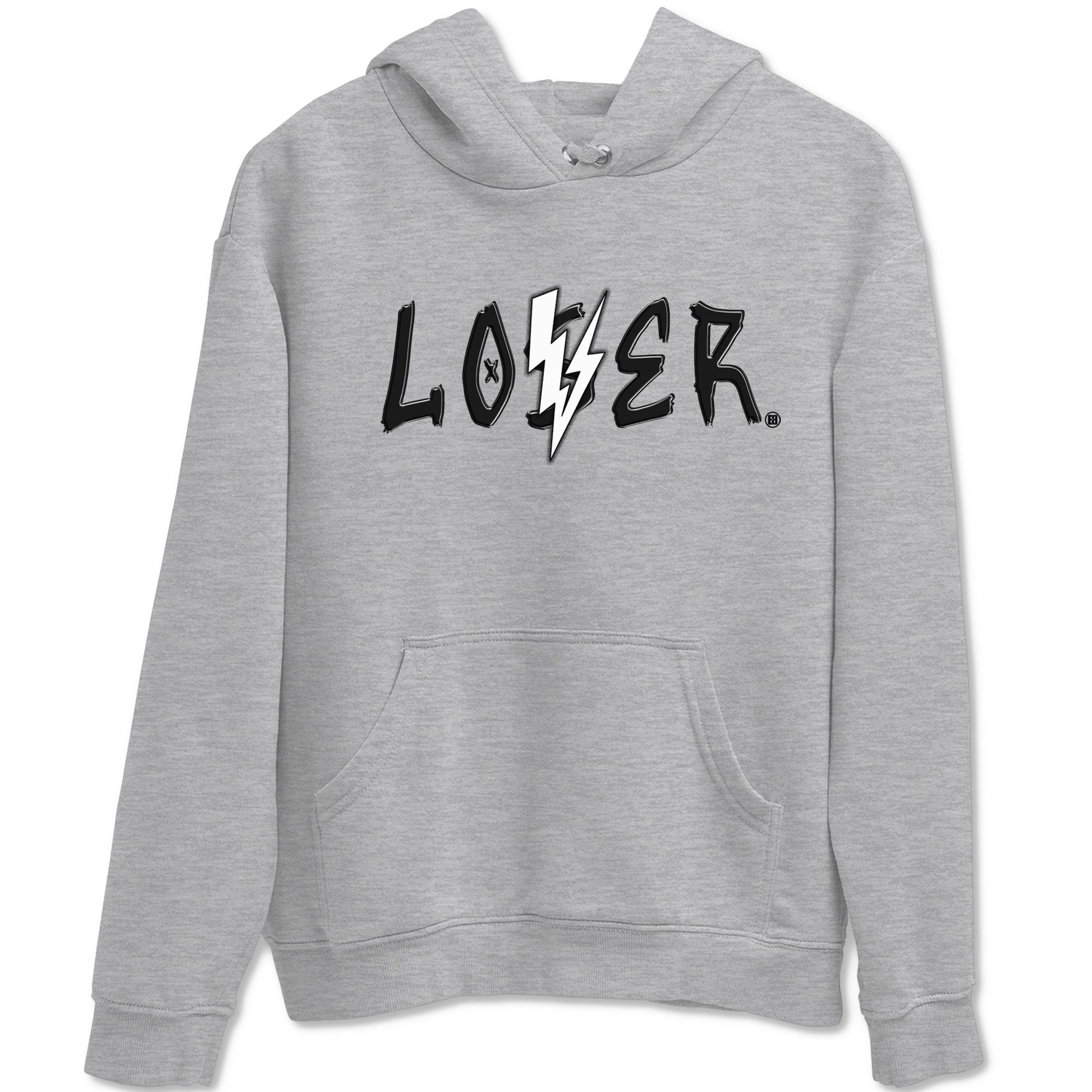 Air Jordan 4 White Thunder shirts to match jordans Loser Lover sneaker match tees Air Jordan 4 Retro White Thunder SNRT Sneaker Tees streetwear brand Heather Grey 2 unisex cotton tee