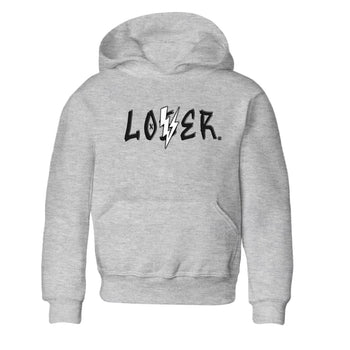 Air Jordan 4 White Thunder shirts to match jordans Loser Lover sneaker match tees Air Jordan 4 Retro White Thunder SNRT Sneaker Tees streetwear brand Baby and Youth Heather Grey 2 cotton tee