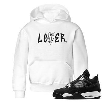 Air Jordan 4 White Thunder shirts to match jordans Loser Lover sneaker match tees Air Jordan 4 Retro White Thunder SNRT Sneaker Tees streetwear brand Baby and Youth White 1 cotton tee