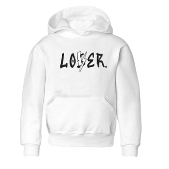 Air Jordan 4 White Thunder shirts to match jordans Loser Lover sneaker match tees Air Jordan 4 Retro White Thunder SNRT Sneaker Tees streetwear brand Baby and Youth White 2 cotton tee