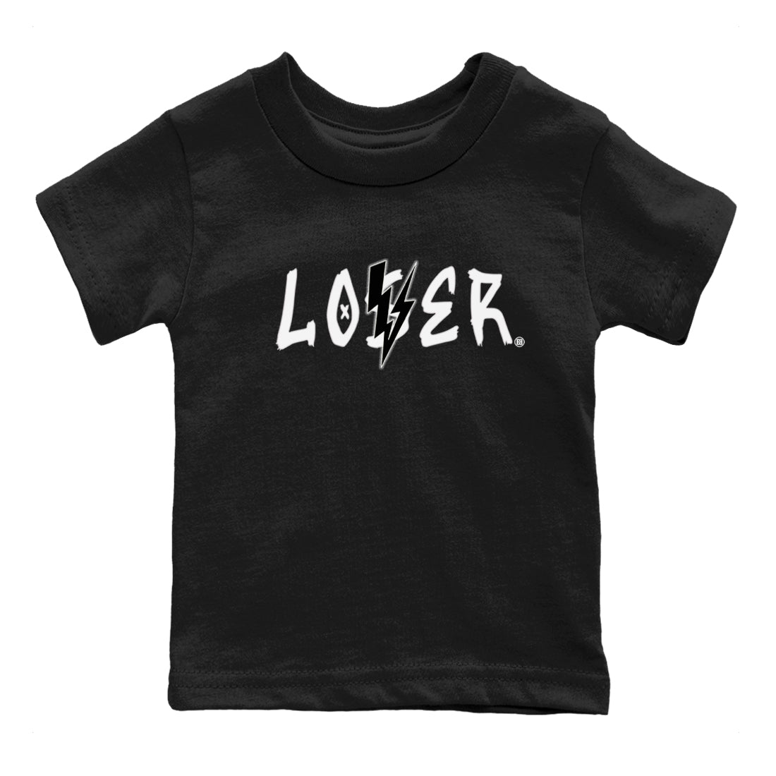 Air Jordan 4 White Thunder shirts to match jordans Loser Lover sneaker match tees Air Jordan 4 Retro White Thunder SNRT Sneaker Tees streetwear brand Baby and Youth Black 2 cotton tee