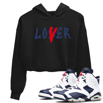 6s White And Midnight Navy shirts to match jordans Loser Lover sneaker match tees Air Jordan 6 White And Midnight Navy SNRT Sneaker Tees streetwear brand Black 1 crop tee