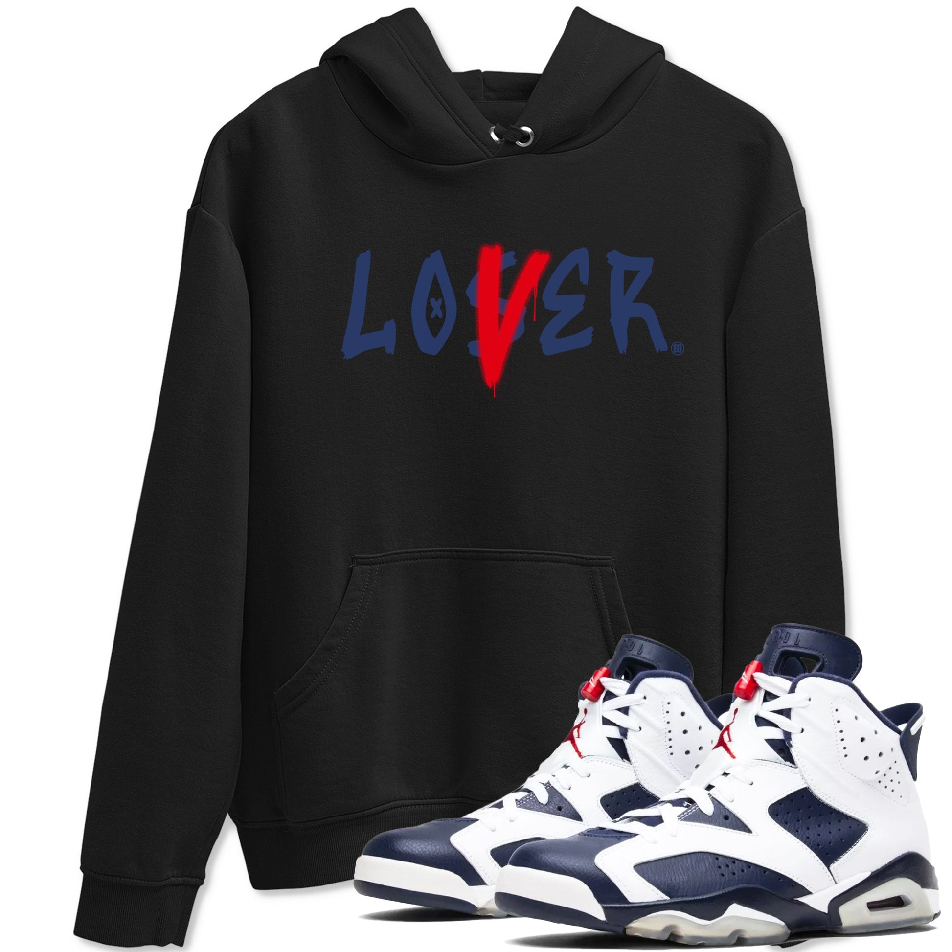 6s White And Midnight Navy shirts to match jordans Loser Lover sneaker match tees Air Jordan 6 White And Midnight Navy SNRT Sneaker Tees streetwear brand Black 1 unisex cotton tee