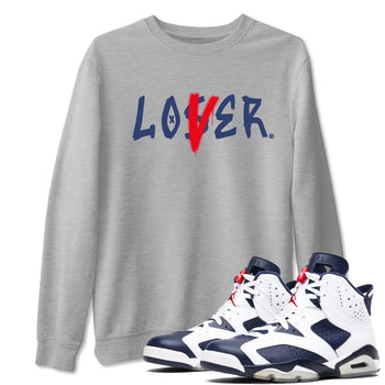 6s White And Midnight Navy shirts to match jordans Loser Lover sneaker match tees Air Jordan 6 White And Midnight Navy SNRT Sneaker Tees streetwear brand Heather Grey 1 unisex cotton tee