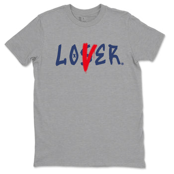 6s White And Midnight Navy shirts to match jordans Loser Lover sneaker match tees Air Jordan 6 White And Midnight Navy SNRT Sneaker Tees streetwear brand Heather Grey 2 unisex cotton tee