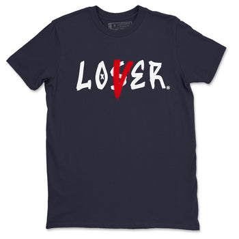 6s White And Midnight Navy shirts to match jordans Loser Lover sneaker match tees Air Jordan 6 White And Midnight Navy SNRT Sneaker Tees streetwear brand Navy 2 unisex cotton tee