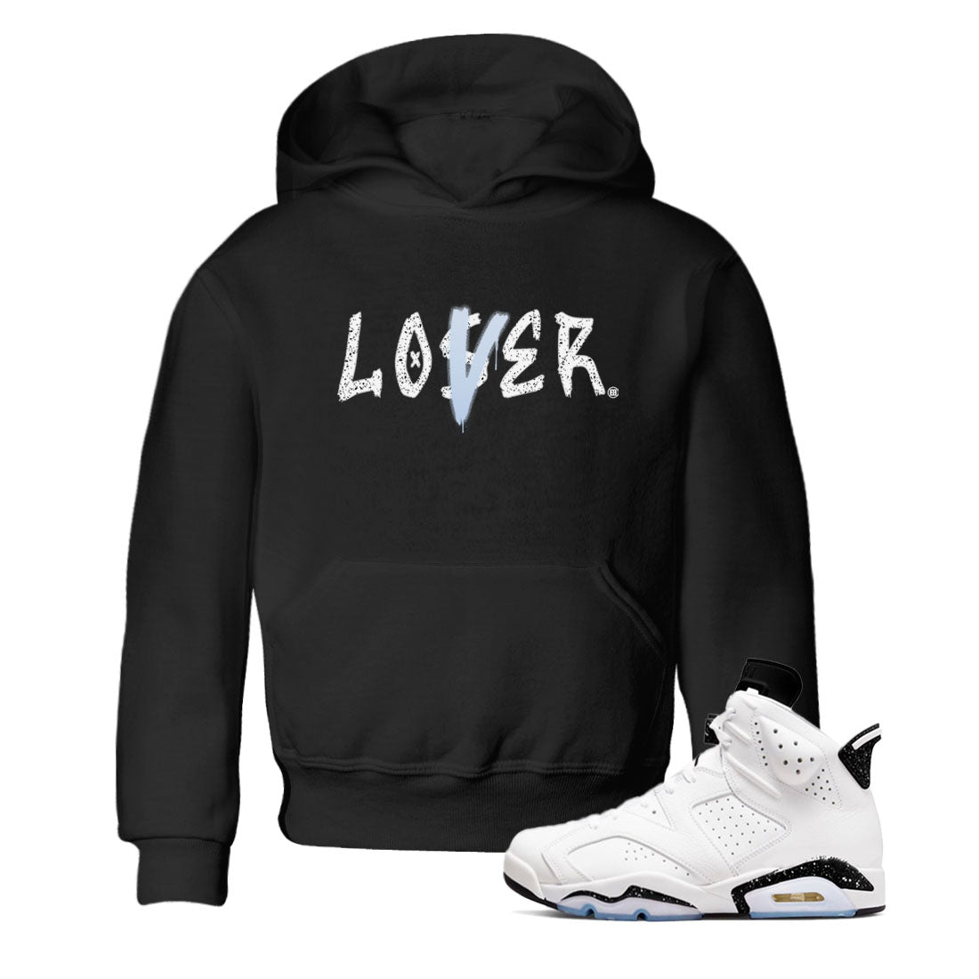 AJ6 White Black shirts to match jordans Loser Lover sneaker match tees Air Jordan 6 White Black SNRT Sneaker Tees streetwear brand Baby and Youth Black 1 cotton tee