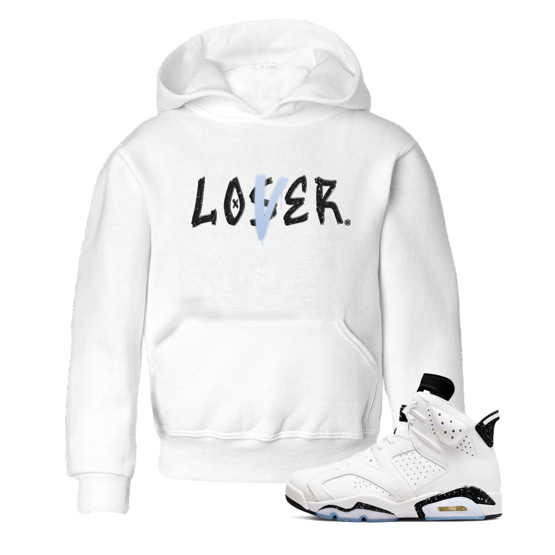 AJ6 White Black shirts to match jordans Loser Lover sneaker match tees Air Jordan 6 White Black SNRT Sneaker Tees streetwear brand Baby and Youth White 1 cotton tee