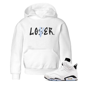 AJ6 White Black shirts to match jordans Loser Lover sneaker match tees Air Jordan 6 White Black SNRT Sneaker Tees streetwear brand Baby and Youth White 1 cotton tee