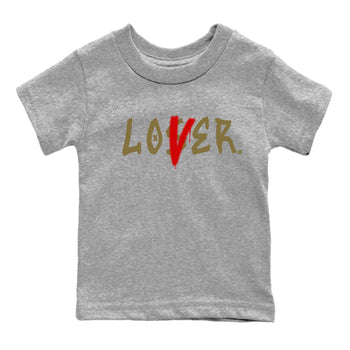 9s Olive shirts to match jordans Loser Lover sneaker match tees Air Jordan 9 Olive match shoes to clothes SNRT Sneaker Tees Youth Baby Heather Grey 2 tee