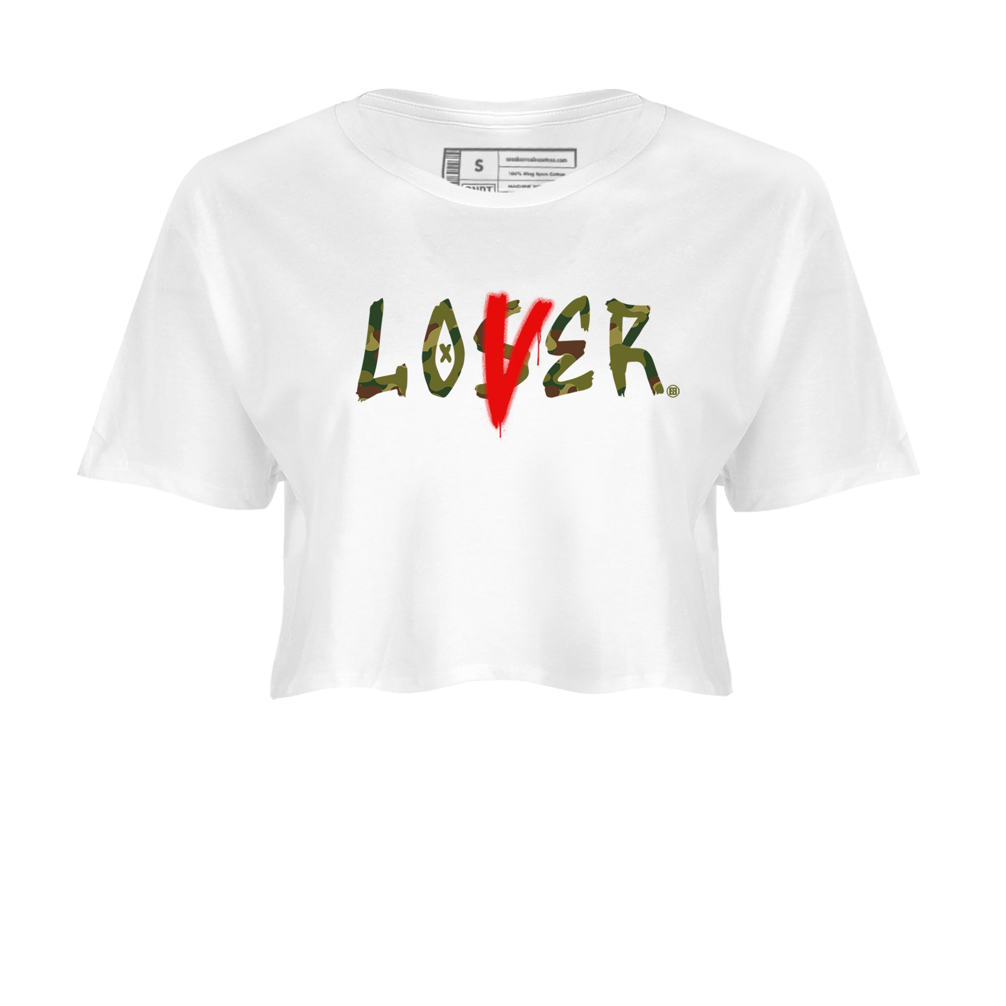 Air Max 90 Duck Camo shirts to match jordans Loser Lover sneaker match tees Air Max 90 Reverse Duck Camo match shoes to clothes SNRT Sneaker Tees unisex cotton White 2 crop tee