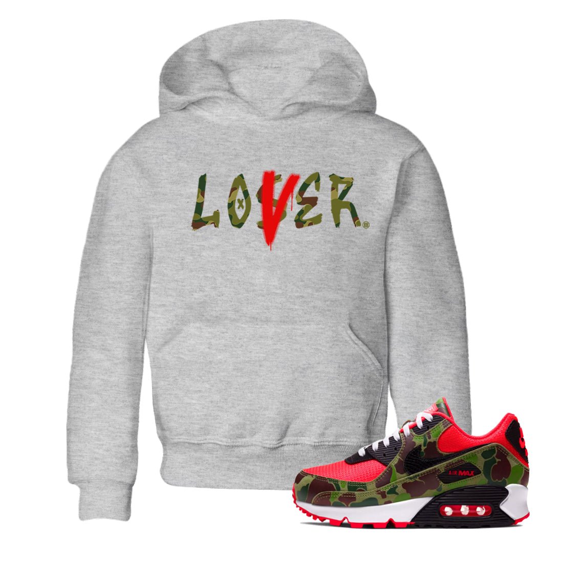 Air Max 90 Duck Camo shirts to match jordans Loser Lover sneaker match tees Air Max 90 Reverse Duck Camo match shoes to clothes SNRT Sneaker Tees Youth Baby Heather Grey 1 tee