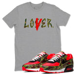 Air Max 90 Duck Camo shirts to match jordans Loser Lover sneaker match tees Air Max 90 Reverse Duck Camo match shoes to clothes SNRT Sneaker Tees unisex cotton Heather Grey 1 shirts