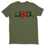 Air Max 90 Duck Camo shirts to match jordans Loser Lover sneaker match tees Air Max 90 Reverse Duck Camo match shoes to clothes SNRT Sneaker Tees unisex cotton Military Green 2 shirts