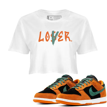 Dunk Low Ceramic shirts to match jordans Loser Lover sneaker match tees Dunk Ceramic match shoes to clothes SNRT Sneaker Tees unisex cotton White 1 crop tee