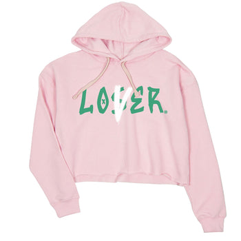 Dunk Low Medium Soft Pink Malachite shirt to match jordans Loser Lover sneaker tees Dunks Medium Soft Pink Malachite Streetwear Brand SNRT Sneaker Release Tees Pink 2 crop length shirt
