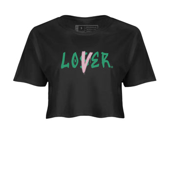 Dunk Low Medium Soft Pink Malachite shirt to match jordans Loser Lover sneaker tees Dunks Medium Soft Pink Malachite Streetwear Brand Streetwear Brand SNRT Sneaker Release Tees Black 2 crop length shirt