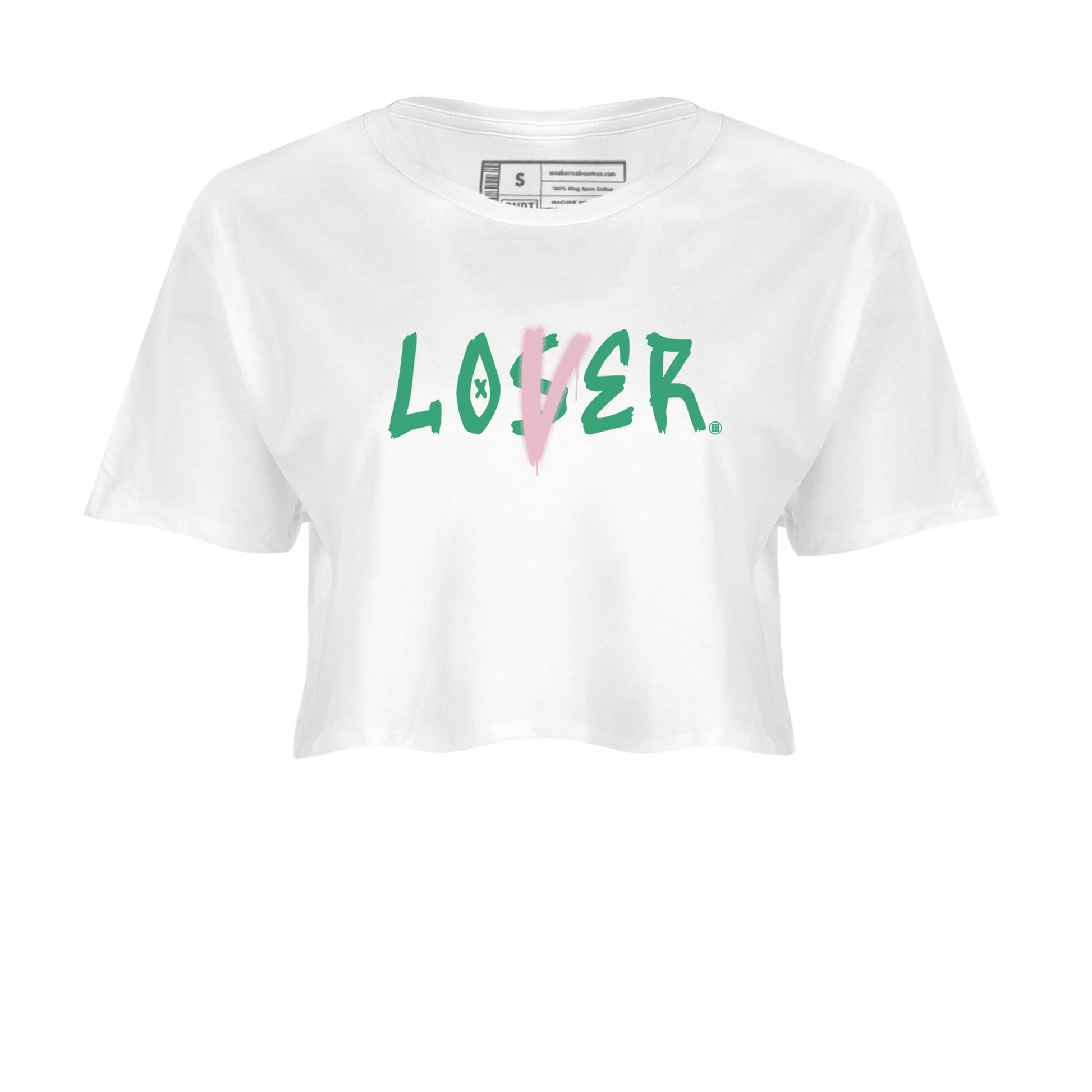 Dunk Low Medium Soft Pink Malachite shirt to match jordans Loser Lover sneaker tees Dunks Medium Soft Pink Malachite Streetwear Brand SNRT Sneaker Release Tees White 2 crop length shirt
