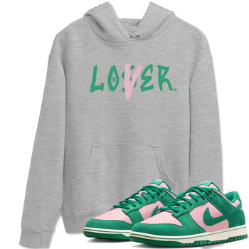 Dunk Low Medium Soft Pink Malachite shirt to match jordans Loser Lover sneaker tees Dunks Medium Soft Pink Malachite Streetwear Brand SNRT Sneaker Release Tees unisex cotton Heather Grey 1 crew neck shirt