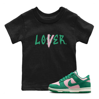 Dunk Low Medium Soft Pink Malachite shirt to match jordans Loser Lover sneaker tees Dunks Medium Soft Pink Malachite Streetwear Brand SNRT Sneaker Release Tees baby toddler Black 1 cotton Shirt