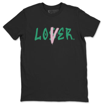 Dunk Low Medium Soft Pink Malachite shirt to match jordans Loser Lover sneaker tees Dunks Medium Soft Pink Malachite Streetwear Brand SNRT Sneaker Release Tees unisex cotton Black 2 crew neck shirt