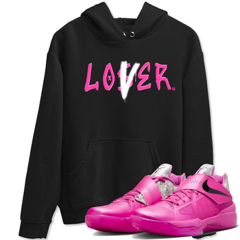 Nike KD 4 Retro Aunt Pearl shirts to match jordans Loser Lover sneaker match tees Nike KD 4 Aunt Pearl match shoes to clothes SNRT Sneaker Tees unisex cotton Black 1 shirts