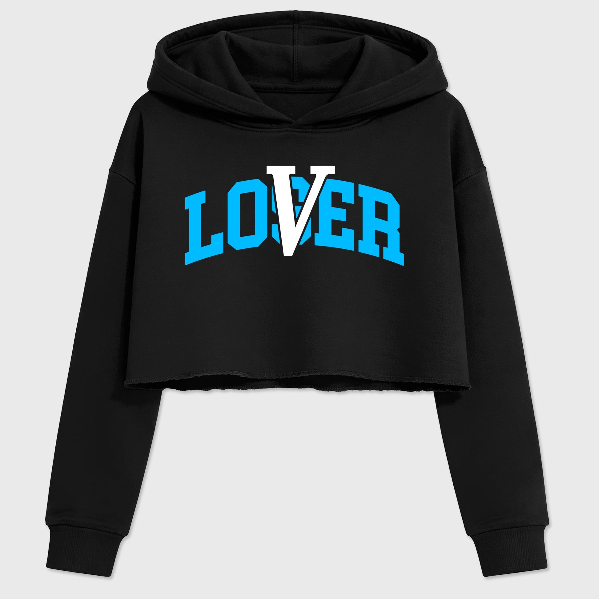 Sneaker match tees – Sneaker Tees To Match Air Foamposite Pro University Blue Shoes – Loser Lover Varsity Crop T-Shirt Black 2