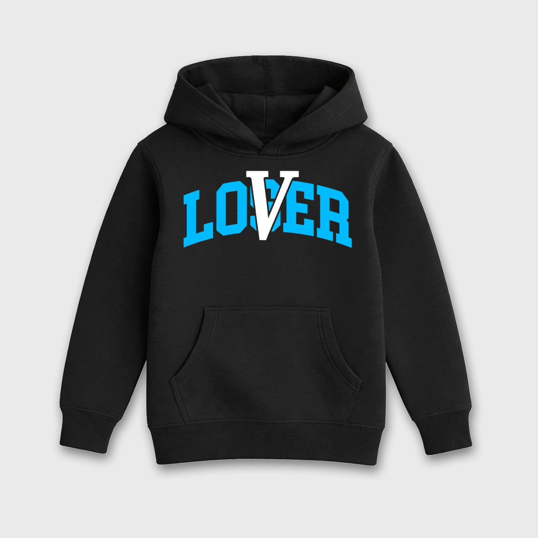 Sneaker match tees – Sneaker Tees To Match Air Foamposite Pro University Blue Shoes – Loser Lover Varsity Kids T-Shirt Black 2