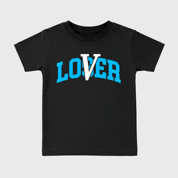 Sneaker match tees – Sneaker Tees To Match Air Foamposite Pro University Blue Shoes – Loser Lover Varsity Kids T-Shirt Black 2