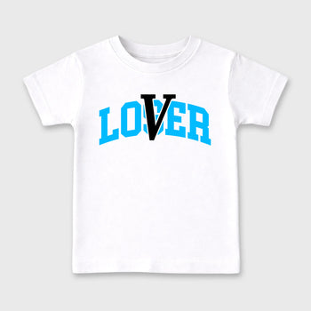 Sneaker match tees – Sneaker Tees To Match Air Foamposite Pro University Blue Shoes – Loser Lover Varsity Kids T-Shirt White 2