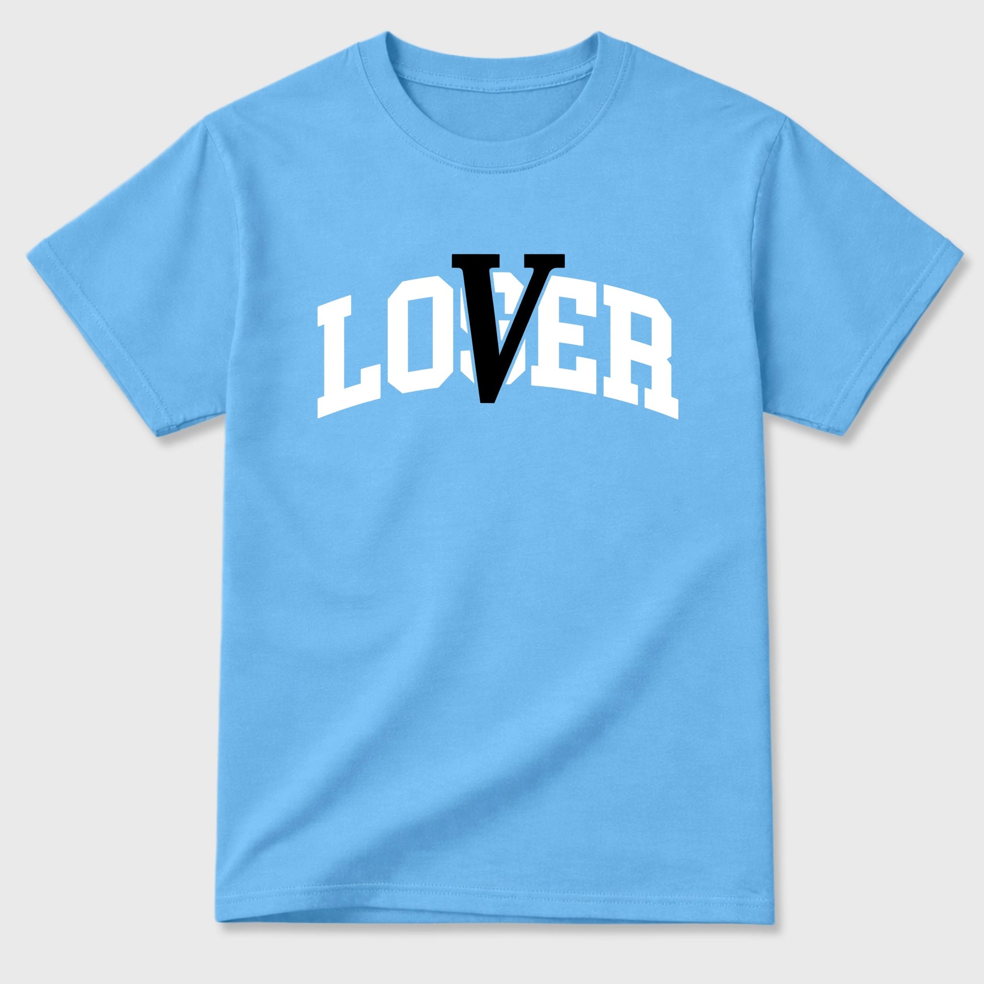 Sneaker match tees – Sneaker Tees To Match Air Foamposite Pro University Blue Shoes – Loser Lover Varsity Tee Carolina Blue 2