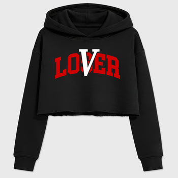 Sneaker match tees – Sneaker Tees To Match Air Jordan 13 University Red Shoes – Loser Lover Varsity Crop T-Shirt Black 2