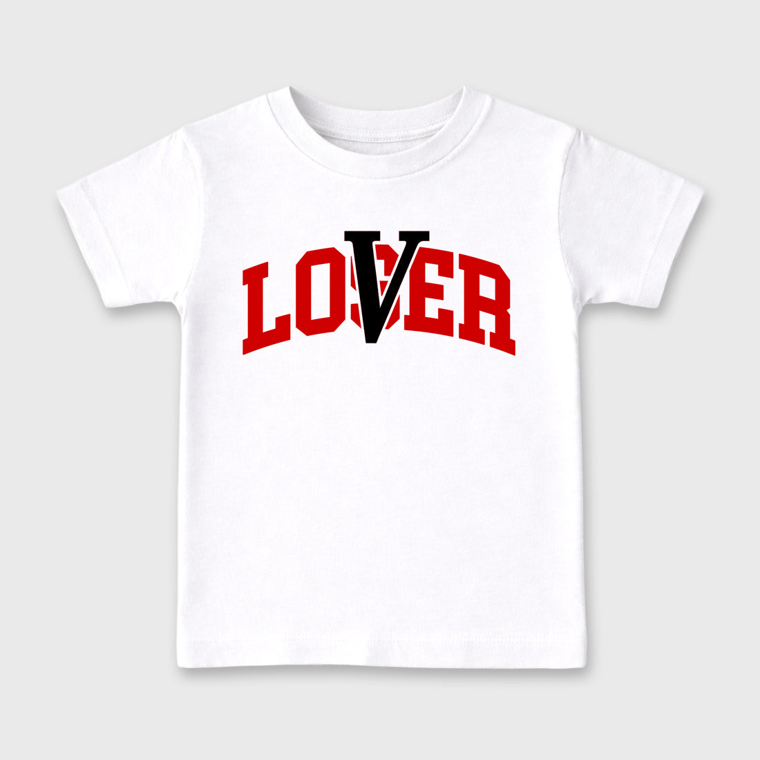 Sneaker match tees – Sneaker Tees To Match Air Jordan 13 University Red Shoes – Loser Lover Varsity Kids T-Shirt White 2