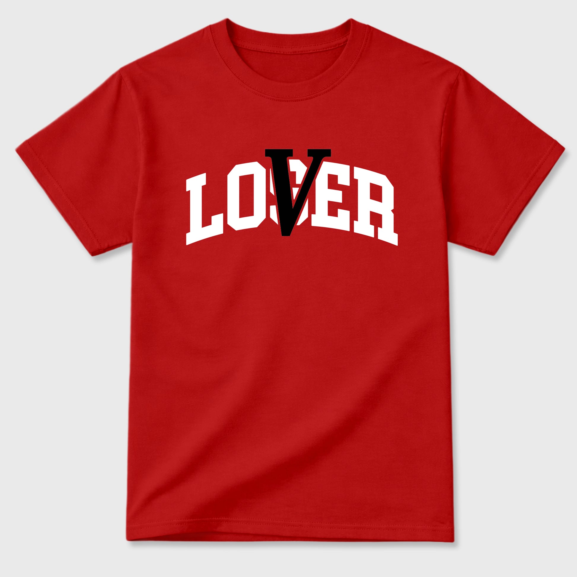 Sneaker match tees – Sneaker Tees To Match Air Jordan 13 University Red Shoes – Loser Lover Varsity Tee Red 2