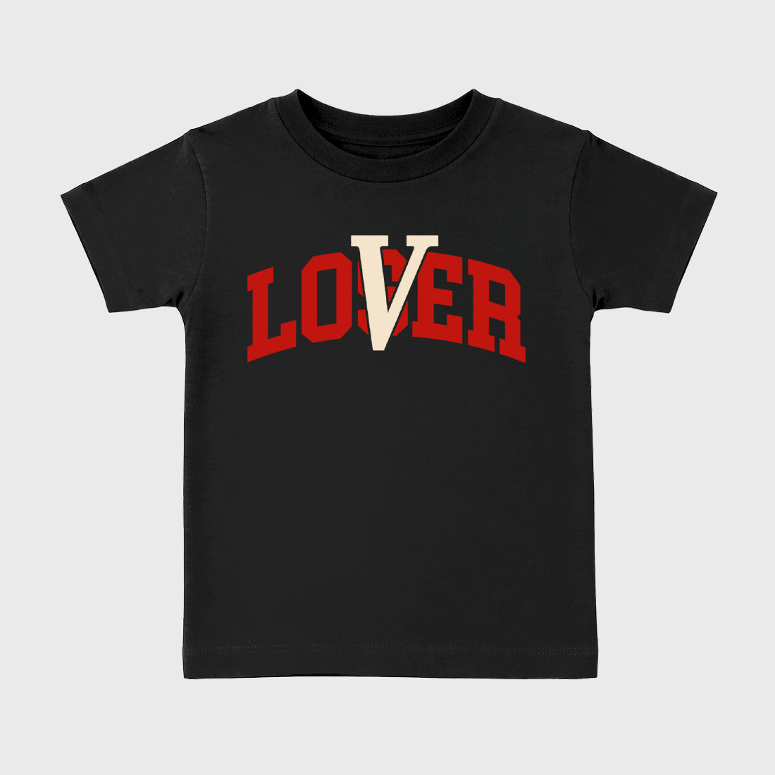 Sneaker match tees – Sneaker Tees To Match Air Jordan 4 Brick After Brick Shoes – Loser Lover Varsity Kids T-Shirt Black 2