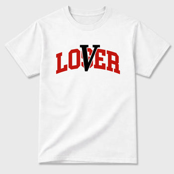 Sneaker match tees – Sneaker Tees To Match Air Jordan 4 Brick After Brick Shoes – Loser Lover Varsity Tee White 2