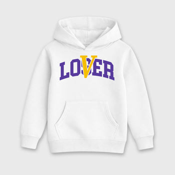 Sneakerfit graphic tee destination – Sneaker Tees To Match Air Jordan 4 Lakeshow Sneakers – Loser Lover Varsity Kids T-Shirt White 2