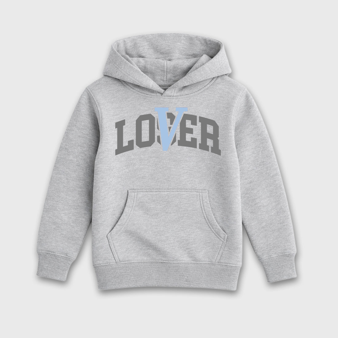 Sneaker match tees – Sneaker Tees To Match Air Jordan 5 Wolf Grey Shoes – Loser Lover Varsity Kids T-Shirt Heather Grey 2