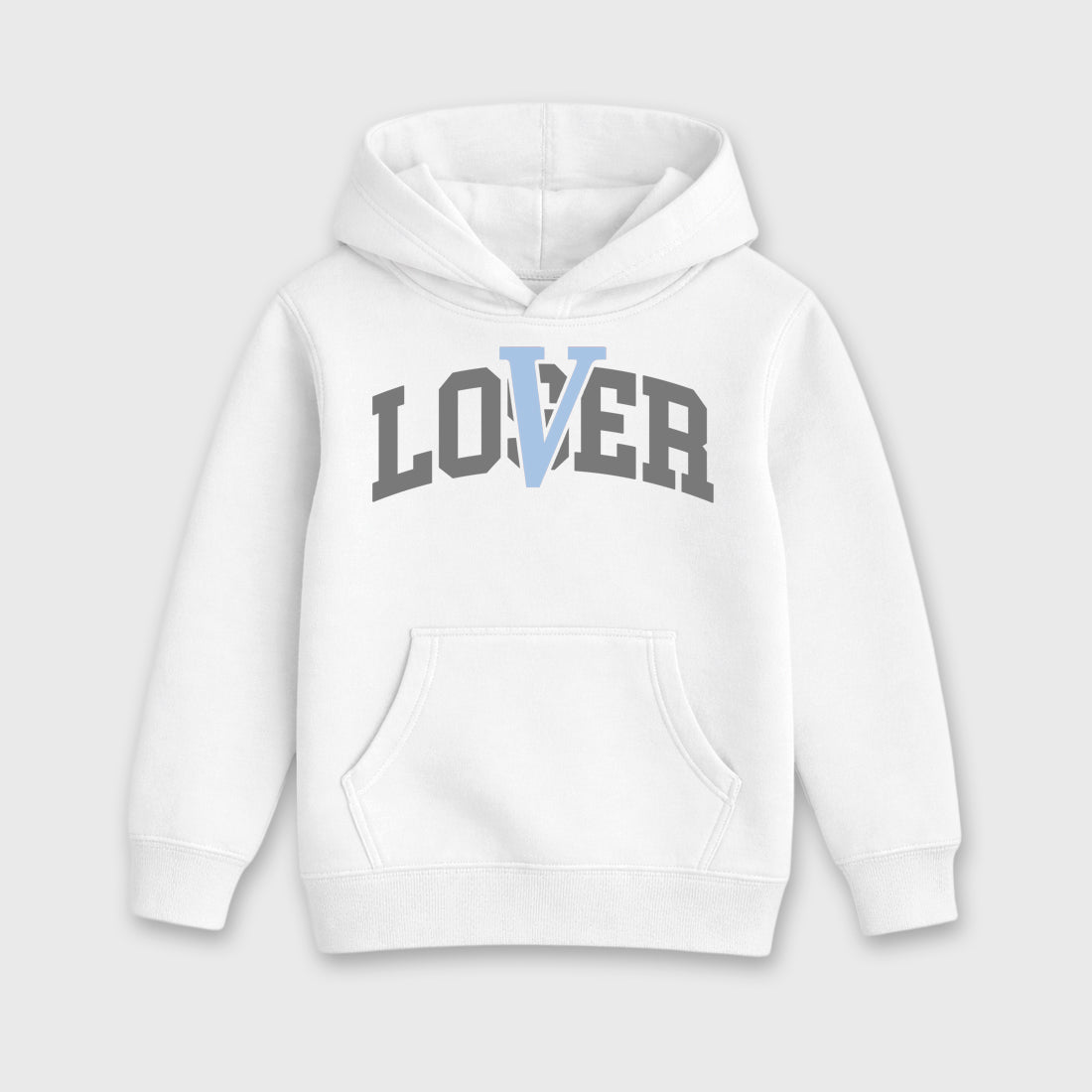 Sneaker match tees – Sneaker Tees To Match Air Jordan 5 Wolf Grey Shoes – Loser Lover Varsity Kids T-Shirt White 2