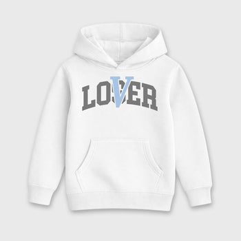 Sneaker match tees – Sneaker Tees To Match Air Jordan 5 Wolf Grey Shoes – Loser Lover Varsity Kids T-Shirt White 2