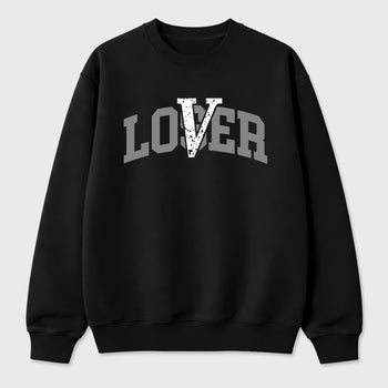 Sneaker match tees – Sneaker Tees To Match Air Jordan 5 Wolf Grey Shoes – Loser Lover Varsity Tee Black 2